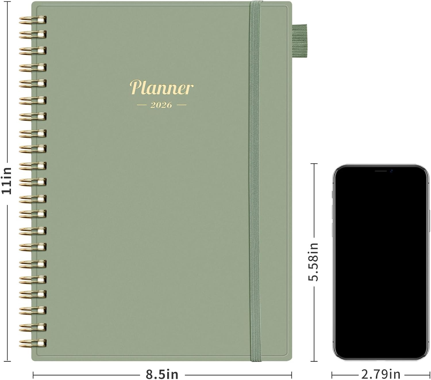 2026 Planner, Weekly and Monthly Planner, Large Size 8.5″ x 11″, 2026 Calendar,