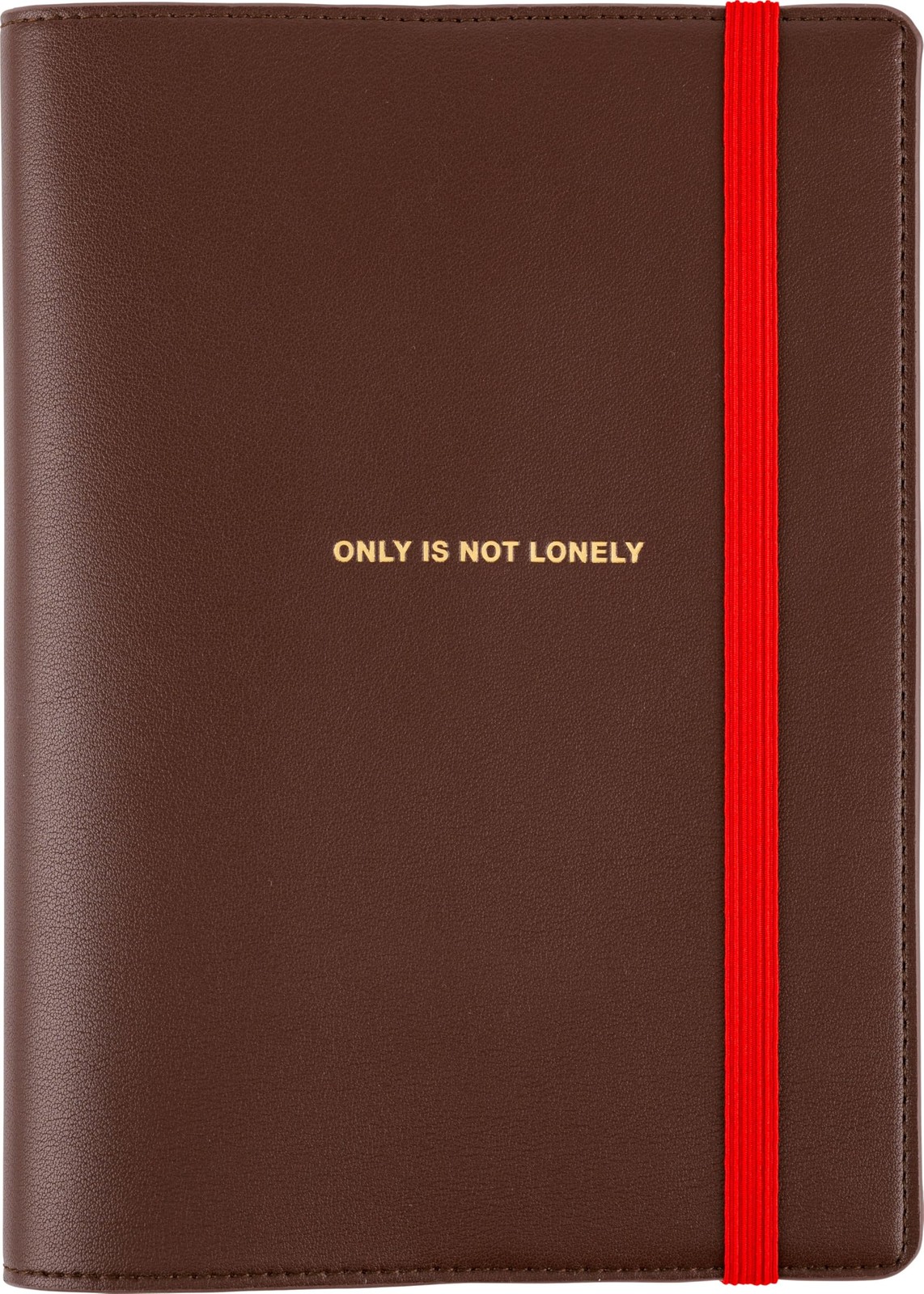Hobonichi Techo Cousin (A5) Planner Cover ONLY IS NOT LONELY (Chocolate)