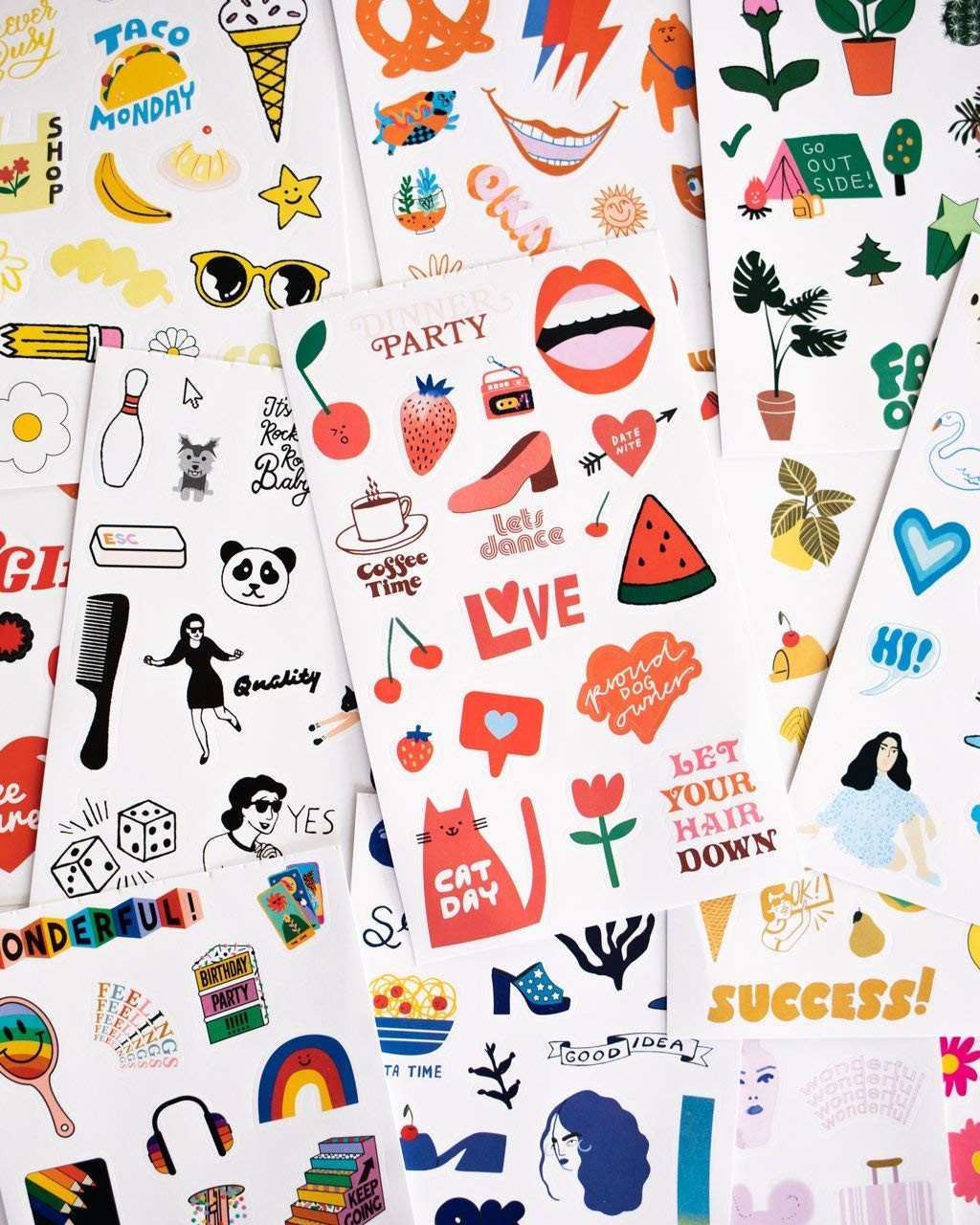 Scrapbooking Stickers, 700+ Adhesive Labels, Planner Kit, Multicolor