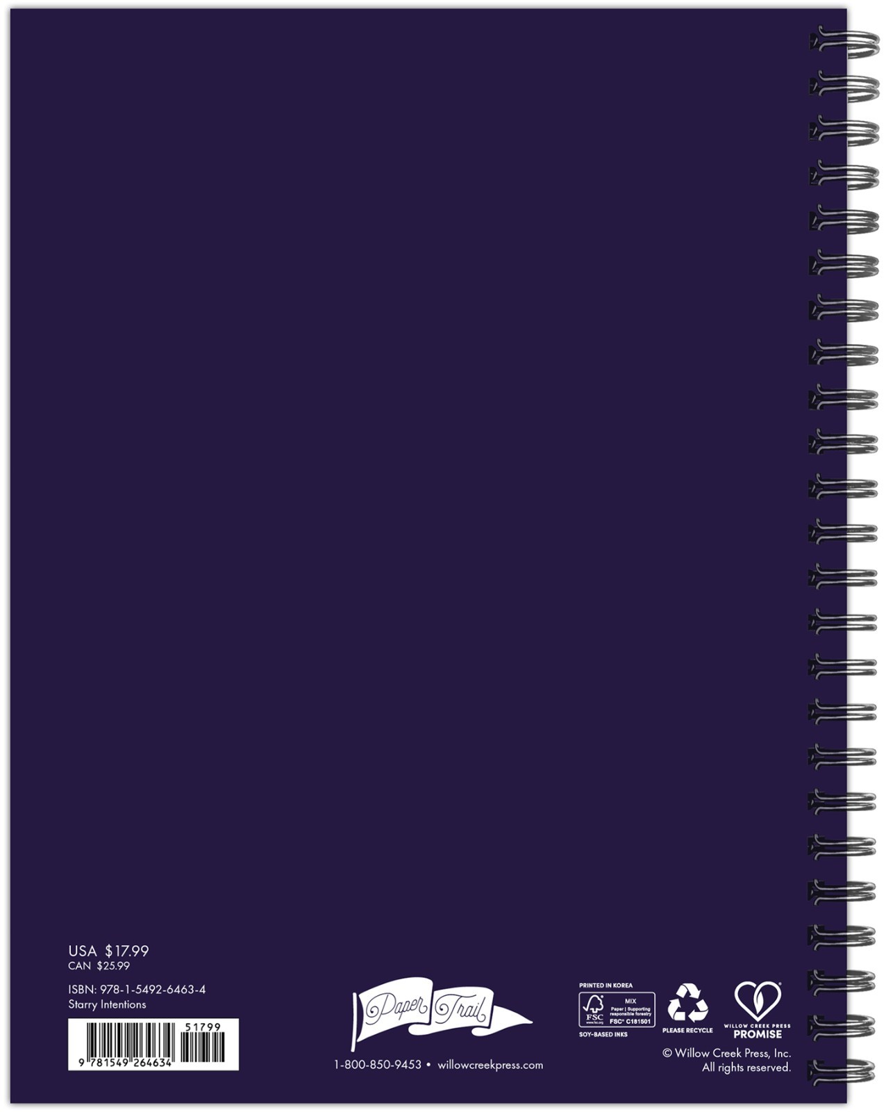 Starry Intentions Academic Year July 2026 – June 2027 6.5″ x 8.5″ Weekly Planner