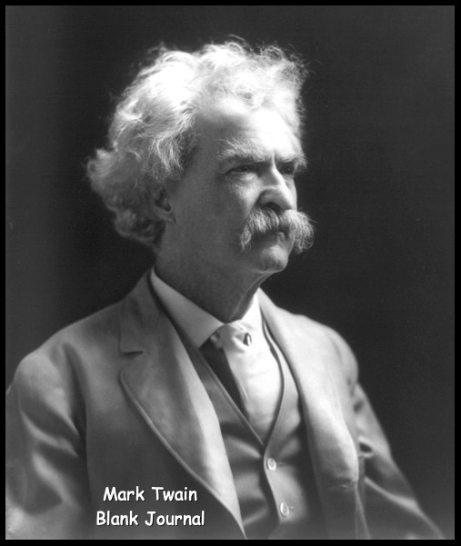 Mark Twain 8×10 Blank Journal/Notebook/Diary 200 Ruled Pages Record Events Ideas