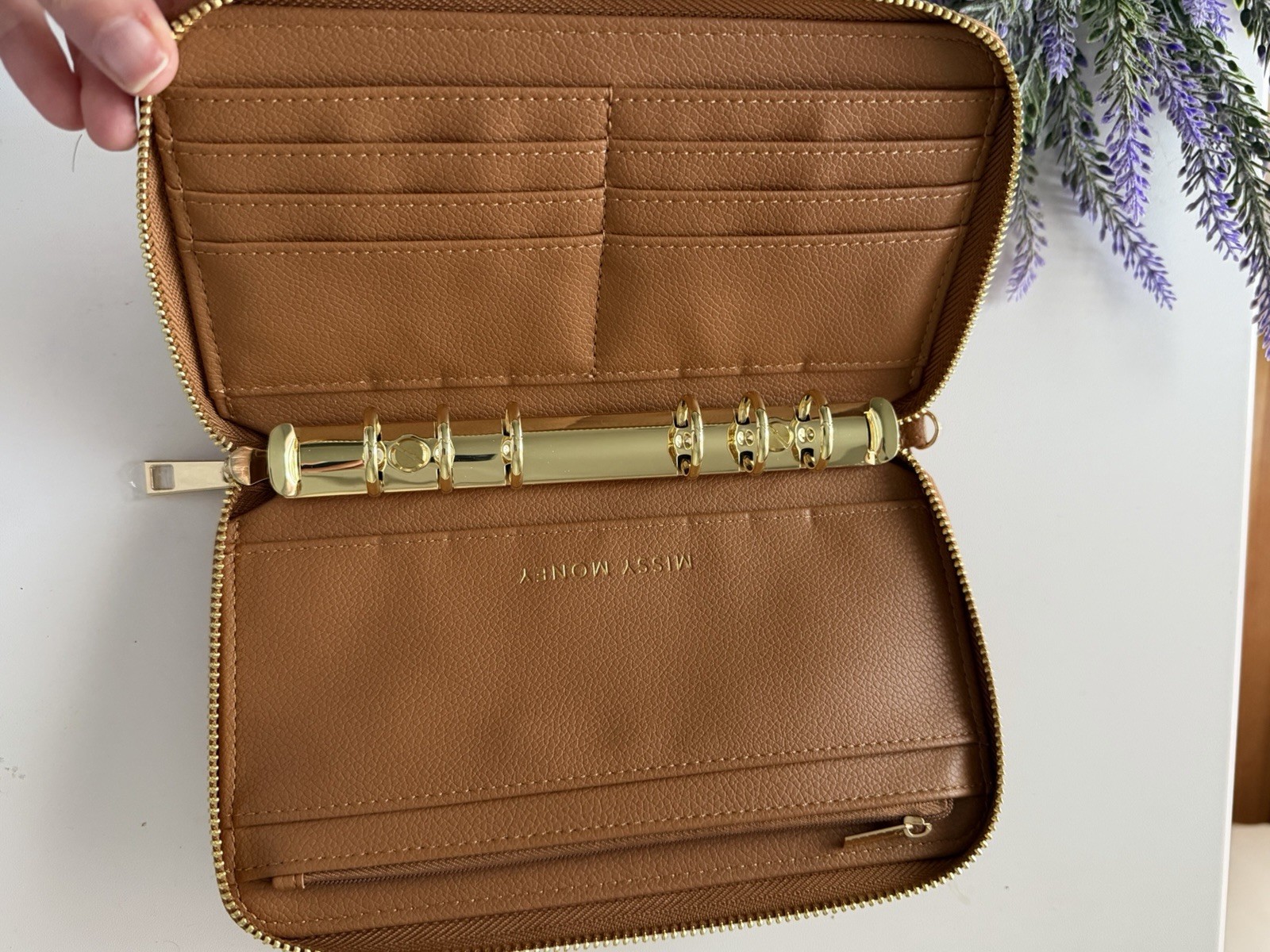 Miss Money A6 Petite Budget Wallet In Camel