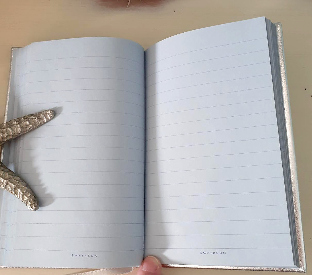 Smythson of Bond Street silver Happy Anniversary Notebook for Chopard 150th Ann