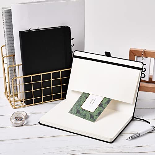 Dotted Journal Numbered Index Pages Hard Cover Notebook Thick Paper Book