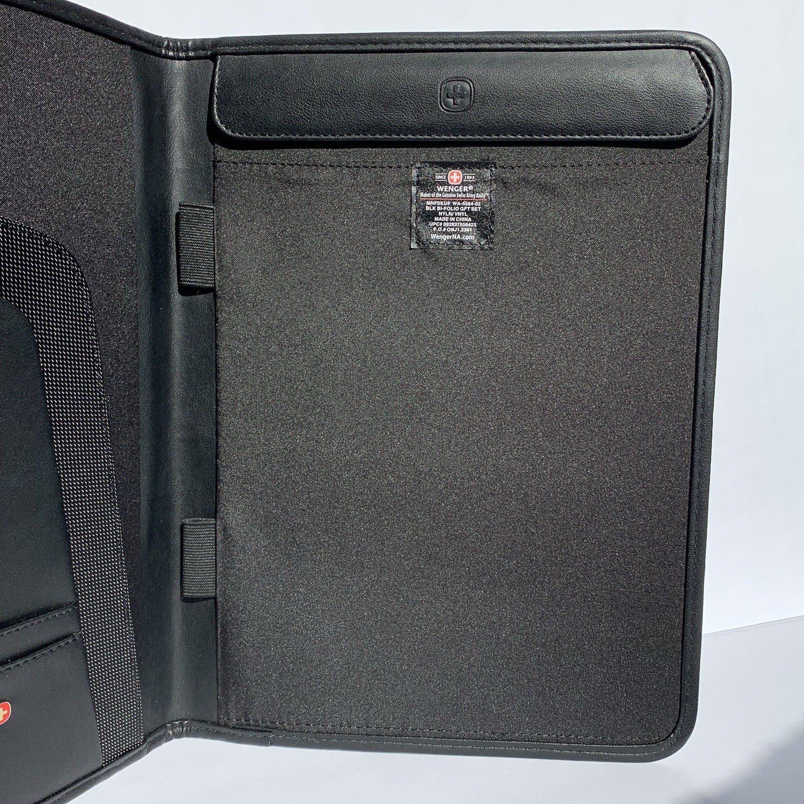 Wenger BLK BI-FOLIO Large Organizer NEW