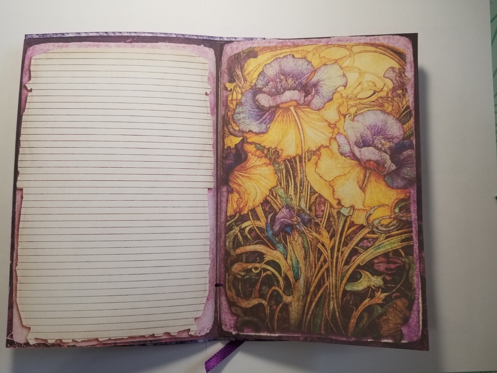 Junk Journal BLANK Booklet “FORTUNE TELLER”, LARGE 6″x9″ 40pg PSYCHIC, TAROT