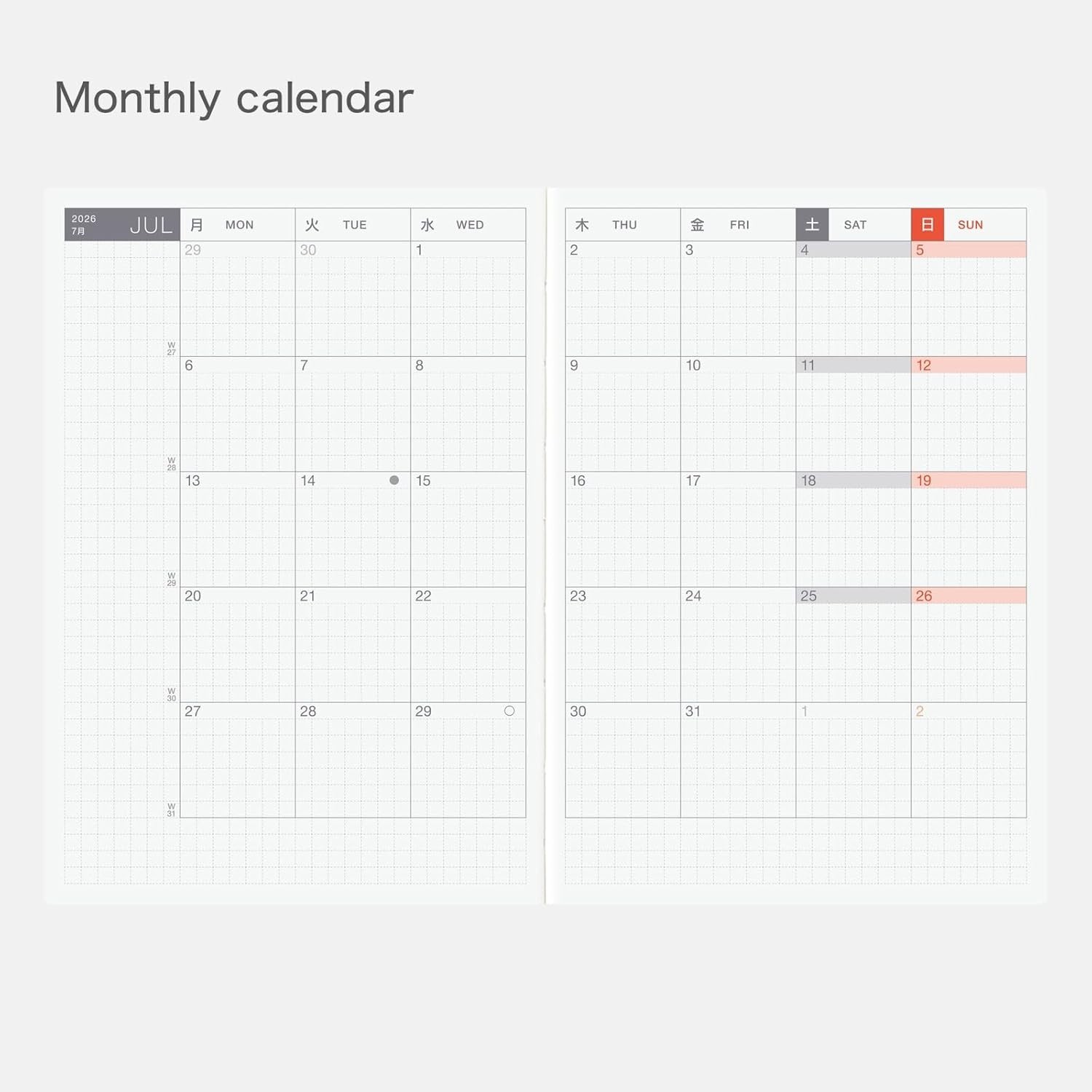 Compact A6 Planner 2026 English Edition