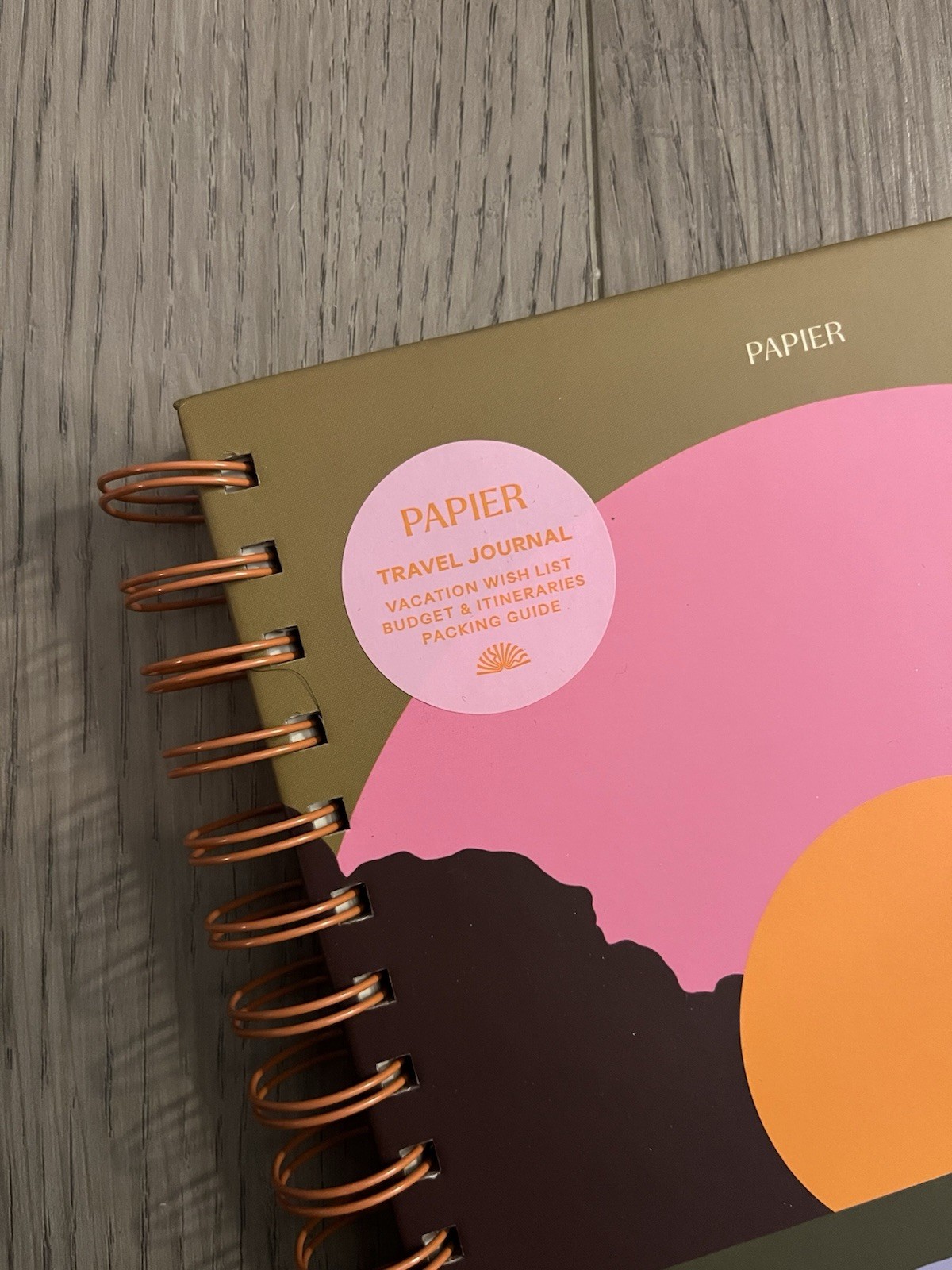 Papier Travel Journal My Adventures Journey Trip Plan Budget Packing Writing