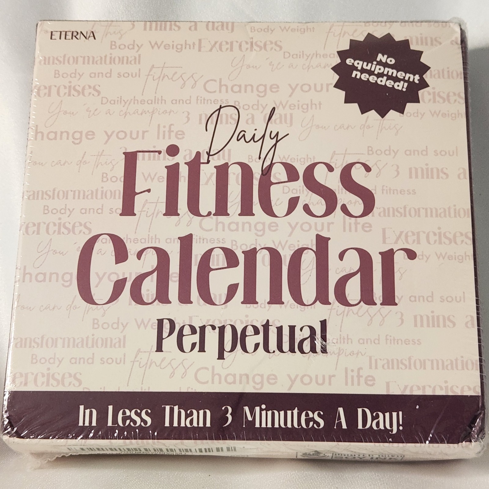 New Sealed Daily Fitness Calendar Perpetual Bodyweight Workout No Equipment
