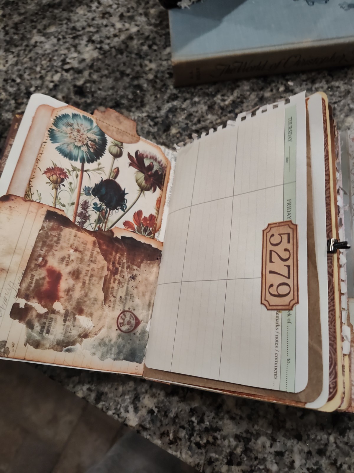 Handcrafted Vintage Journal, Planner, Diary, sketechbook