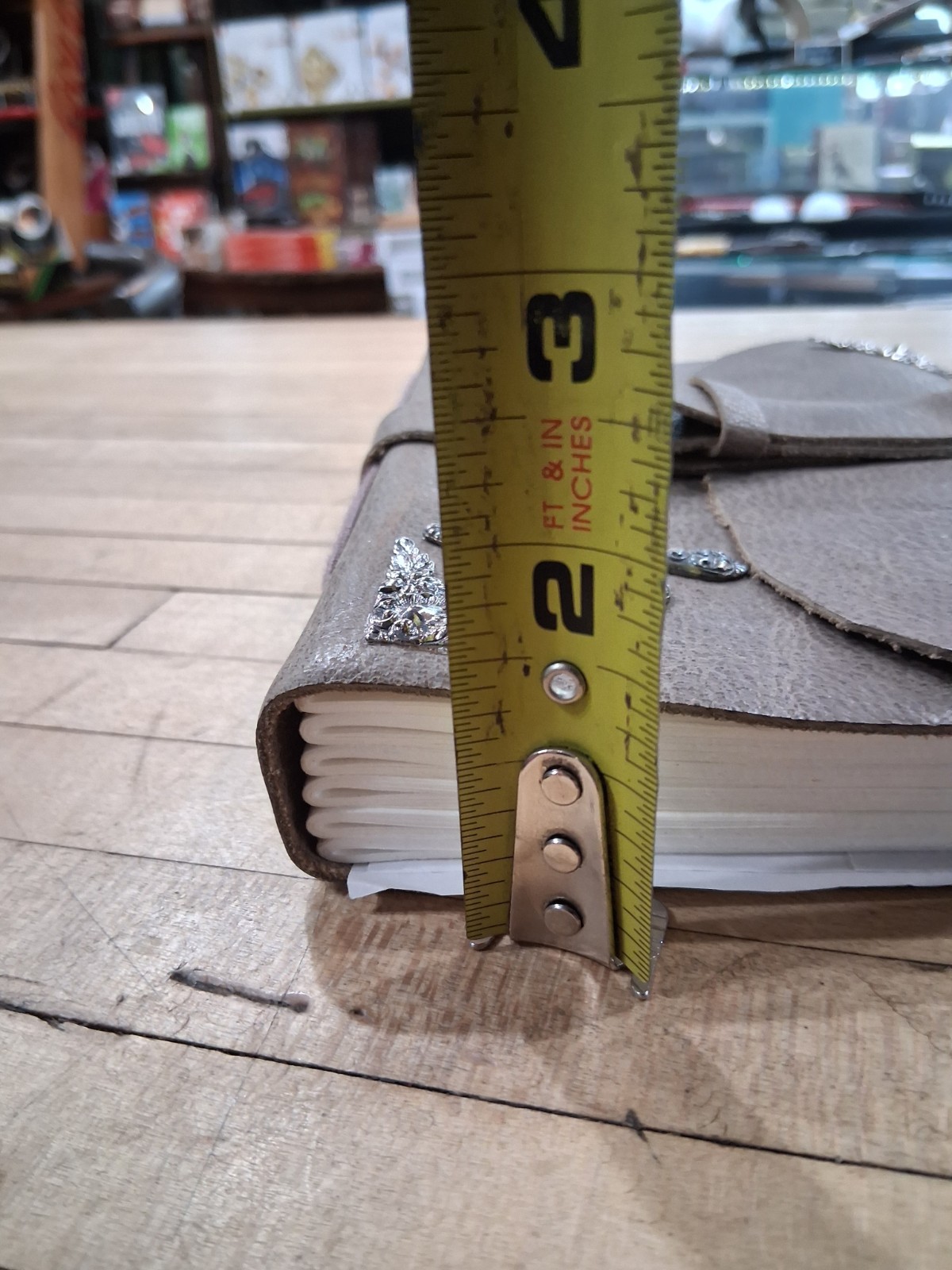 Leather Journal Silver Cross Embossed Strap Closure