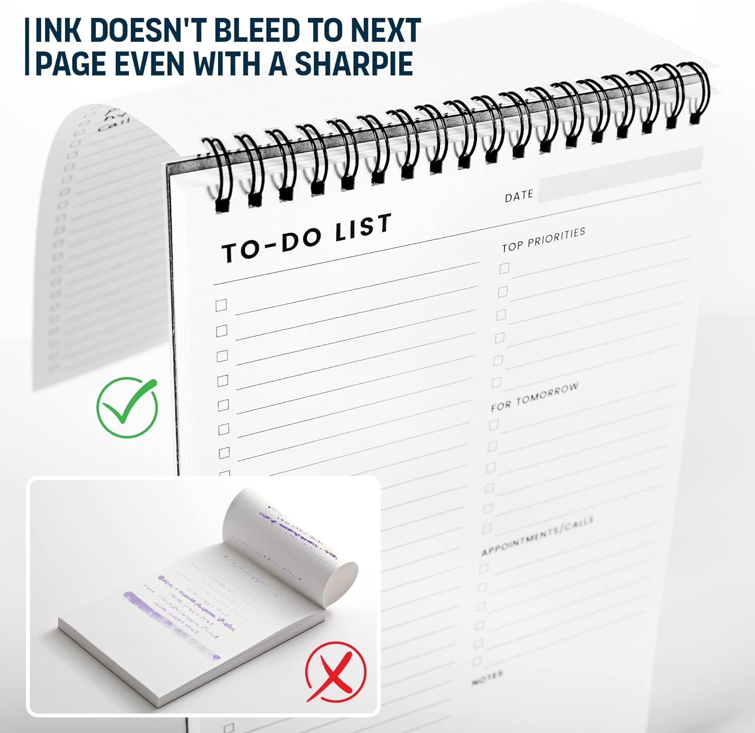 To Do List Notepad: With Multiple Functional Sections – 6.5 x 9.8 60 Sheets – Sp
