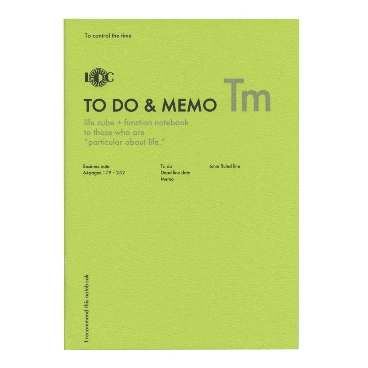 B5 Function Notebook TO DO&MEMO United Bees LD Luddite