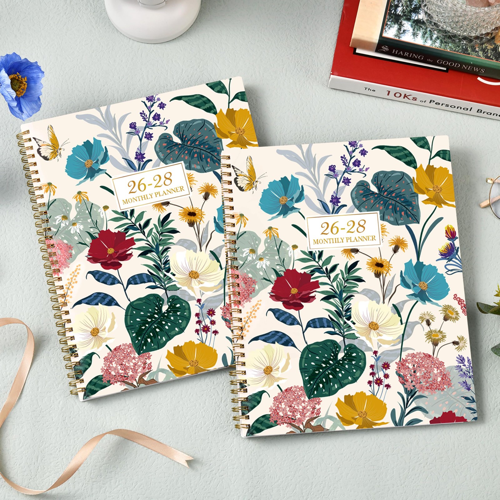 2026-2028 Monthly Planner/Calendar – 3 Year 8″ x 10″, Multicolor