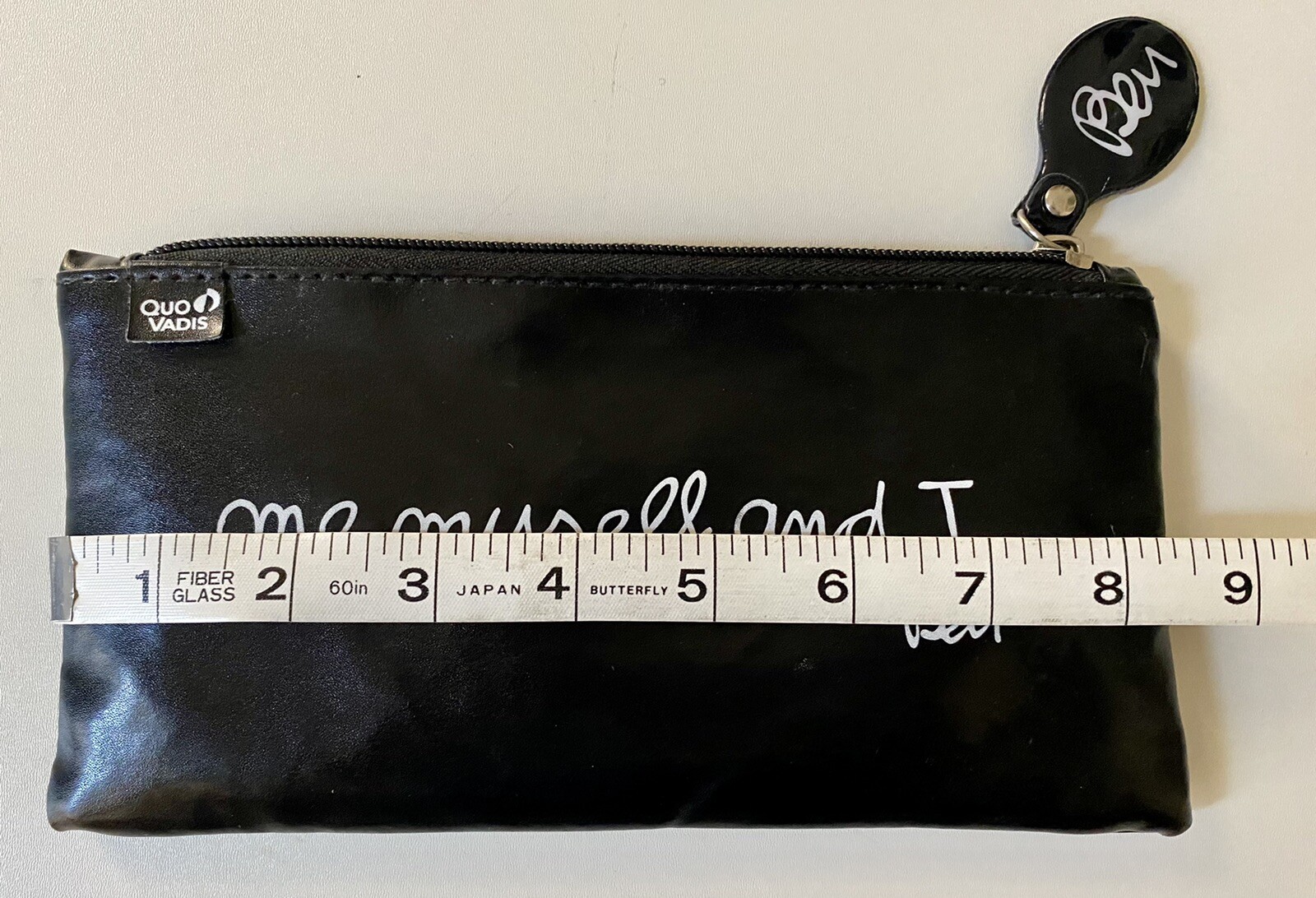 Quo Vadis Ben Black Pouch Size: 8.5″ x 4.5″ x 0.4″