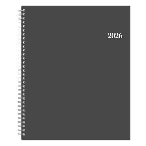 BLUE SKY WEEKLY/MONTHLY PLANNER 8-1/2″ X 11″, 100008-26 – CHARCOAL METALLIC