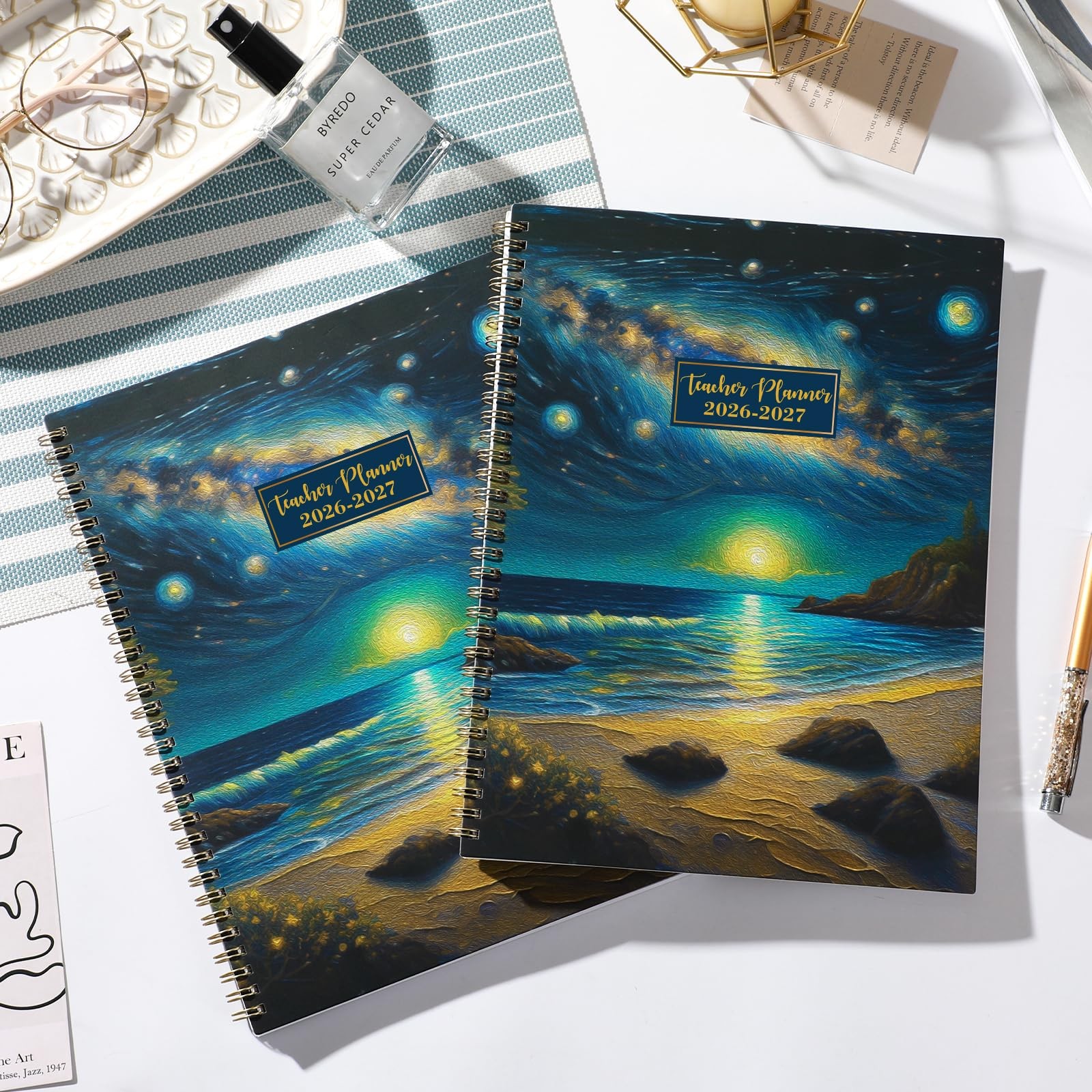 Teacher Planner 2026-2027 – Lesson 2026-2027, 9″ x 11″, black