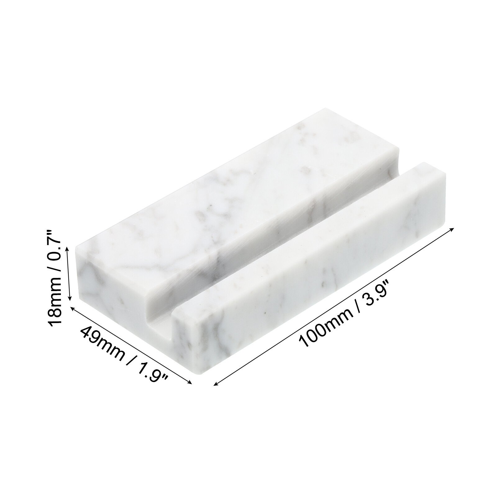 Business Card Holder for Desk Marble Business Card Holders Stone White