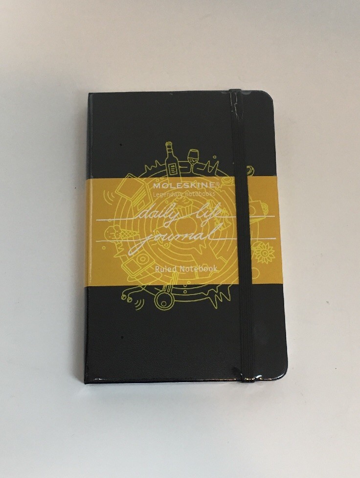 NEW MOLESKINE Black Hardback Ruled Daily Life Journal Notebook 3.5 X 5.5