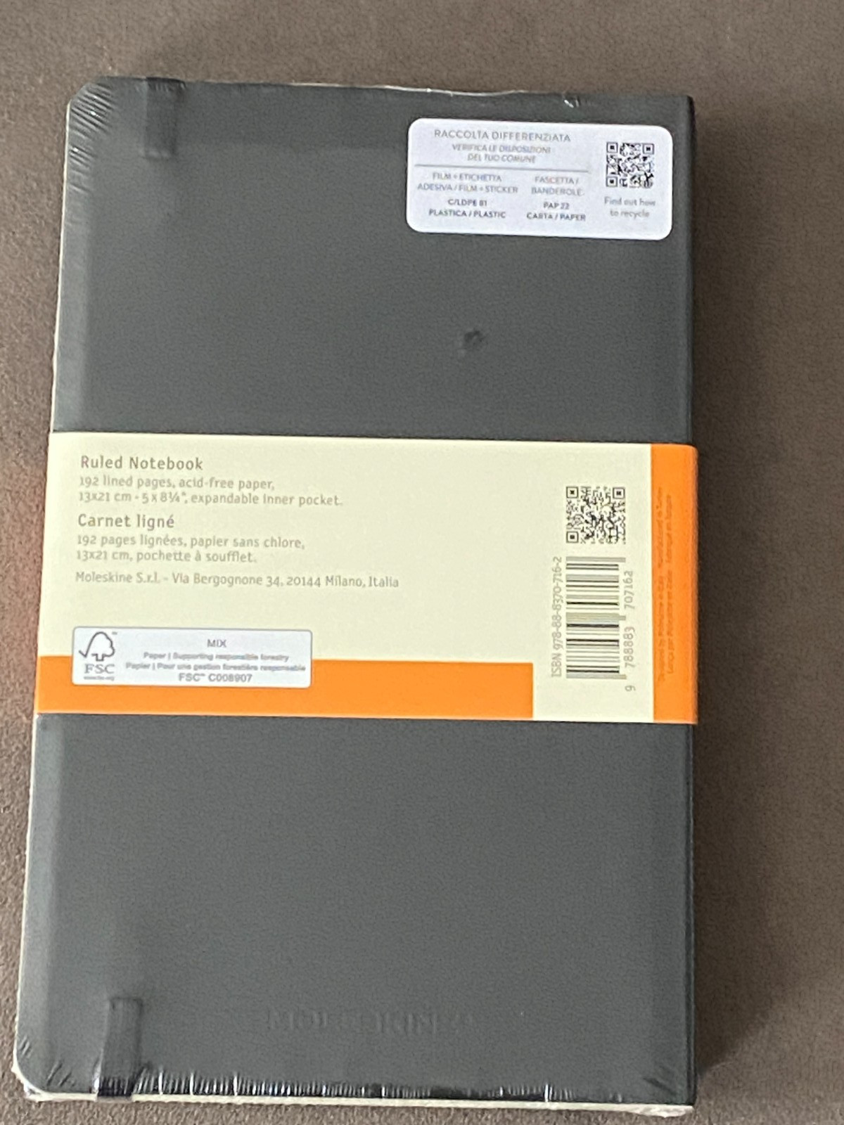2 Moleskine Classic Carnet Ligne Soft Cover Notebook Black 192 Page 5″ x 8.25″