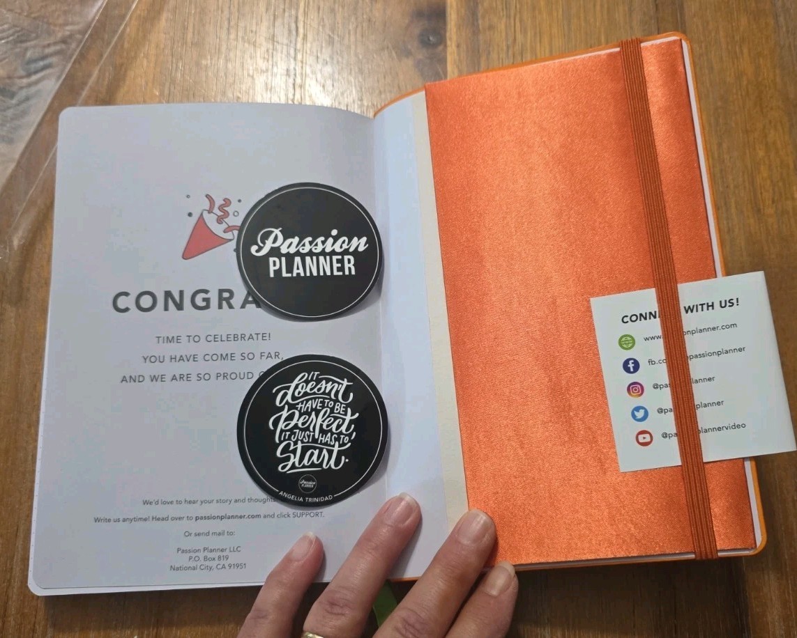 Passion Planner Daily Tiger Orange Daily 93 Days – New In Package