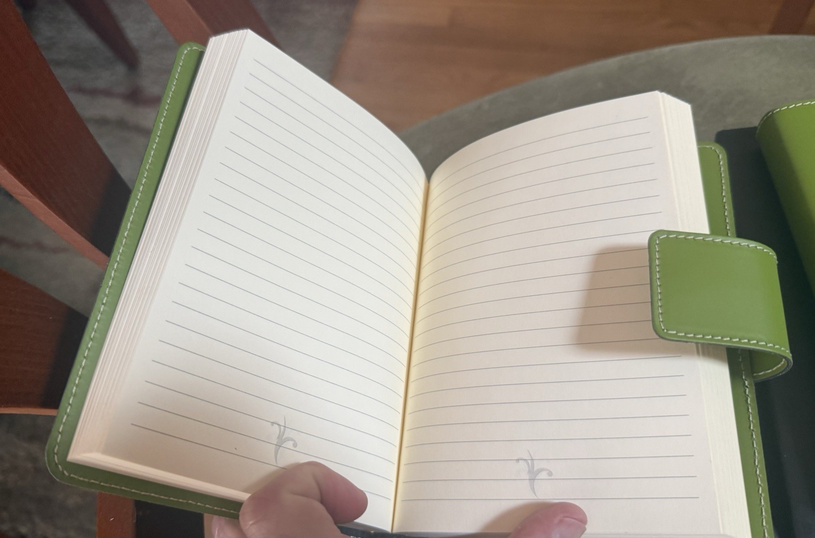 Lot of 2 Fiorentina Italian Leather Journals New In Box Lime Green Italy