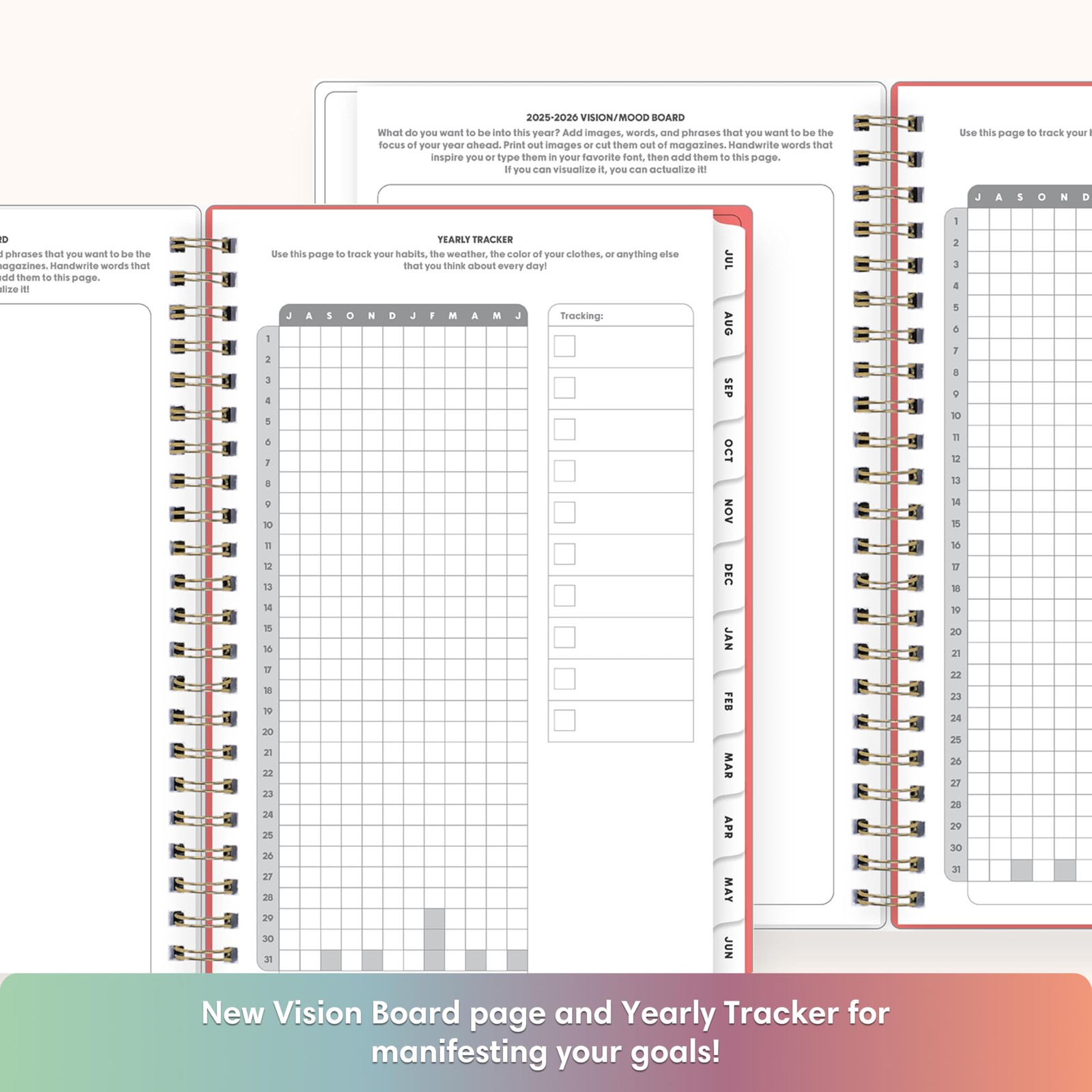 Blue Sky 2025-2026 Weekly and Monthly Academic Year Planner Calendar, July 20…
