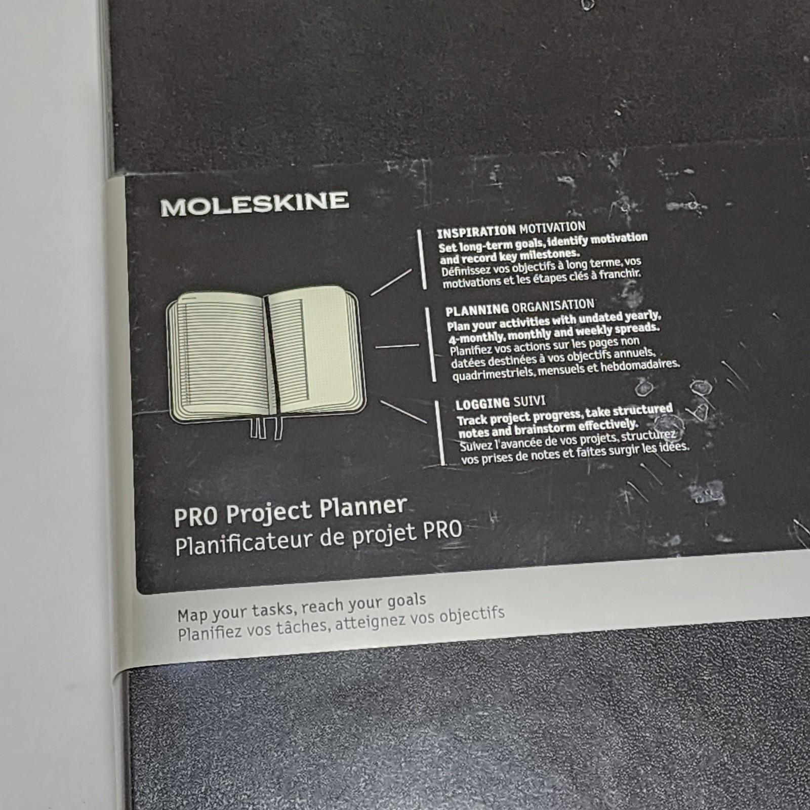 Moleskine Professional Project Planner Extra Large Hard Cover 7.5×9.75 288 Pages