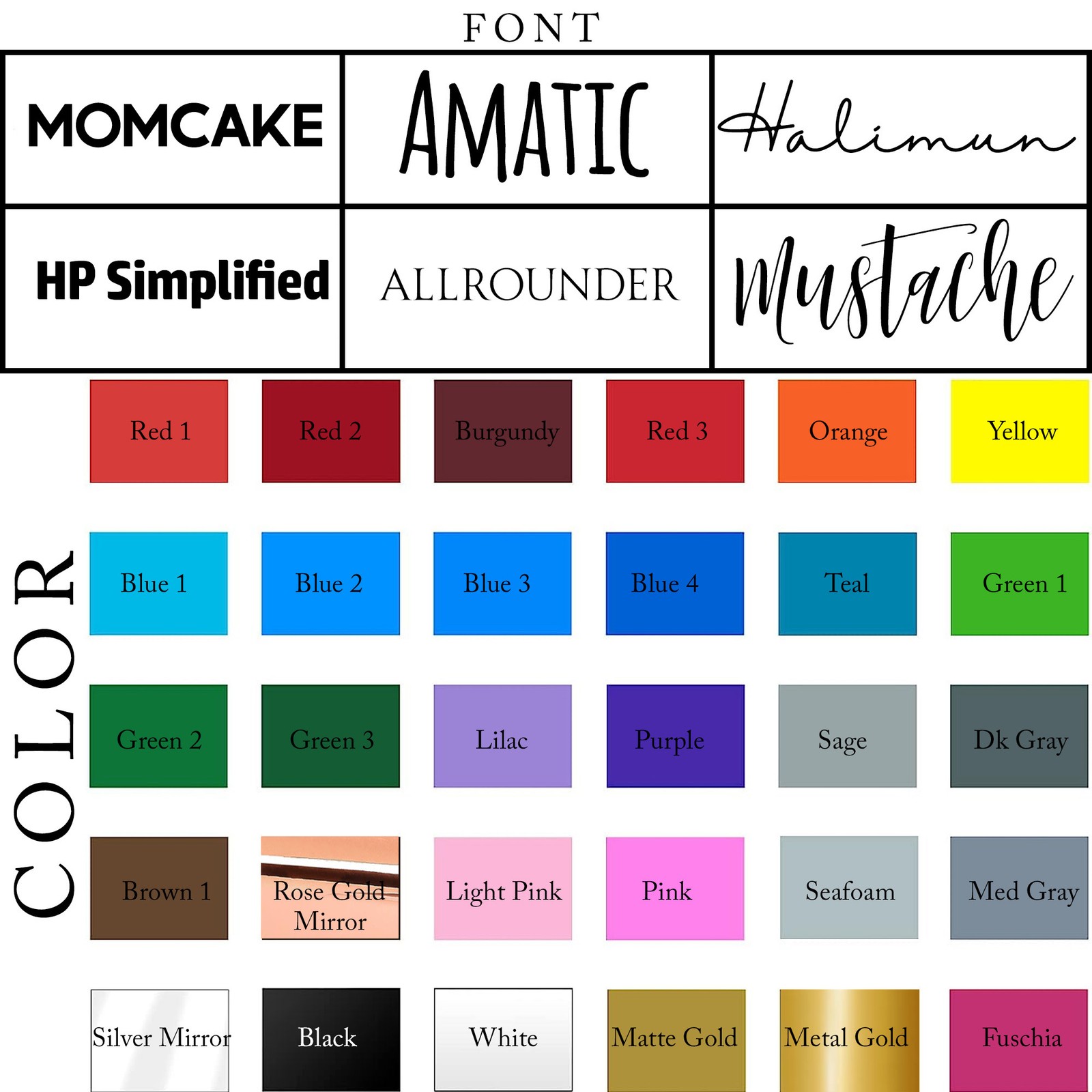 OnDisplay Luxe Acrylic Personalized Family Calendar Planner – Monthly Dry Erase