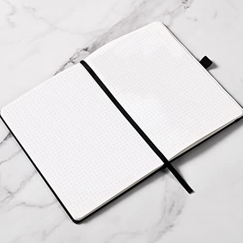 Dotted Journal Numbered Index Pages Hard Cover Notebook Thick Paper Book