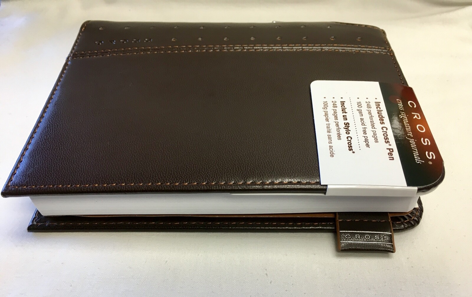 Cross Signature Journal with Pen, 5″ x 6″, Small Brown