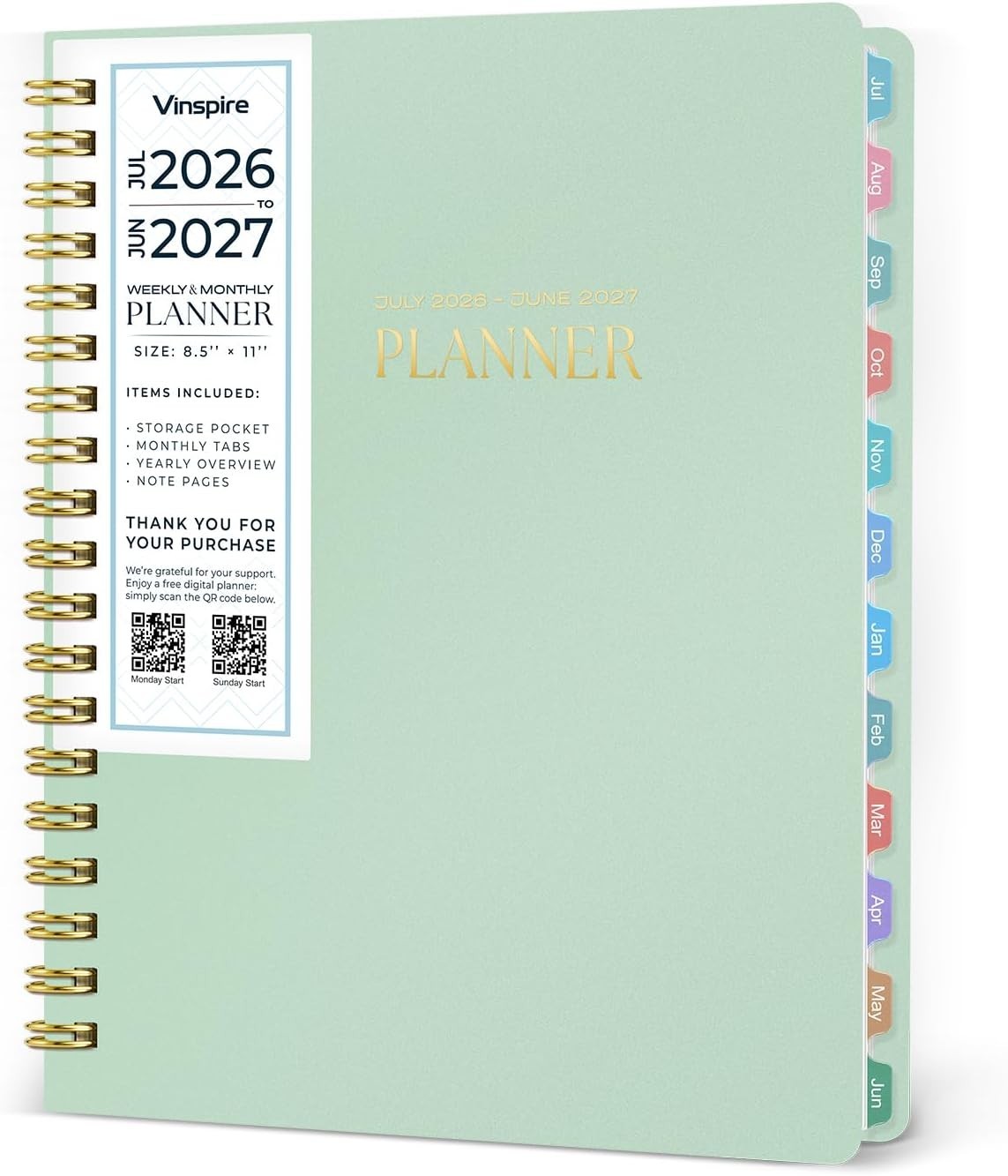 2026 Planner Yearly Monthly & Weekly Planner 2026-2027 Teachers & Students