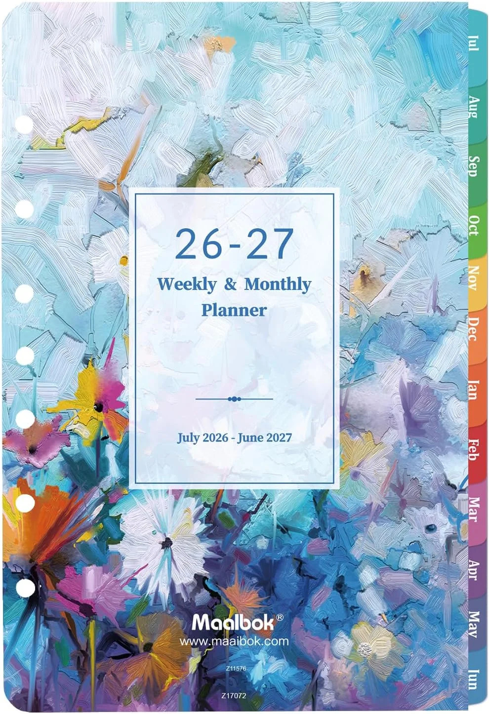 2026-2027 Planner Refills – Planner 2026-2027 Inserts with 7-Hole Punched, 5-1/2