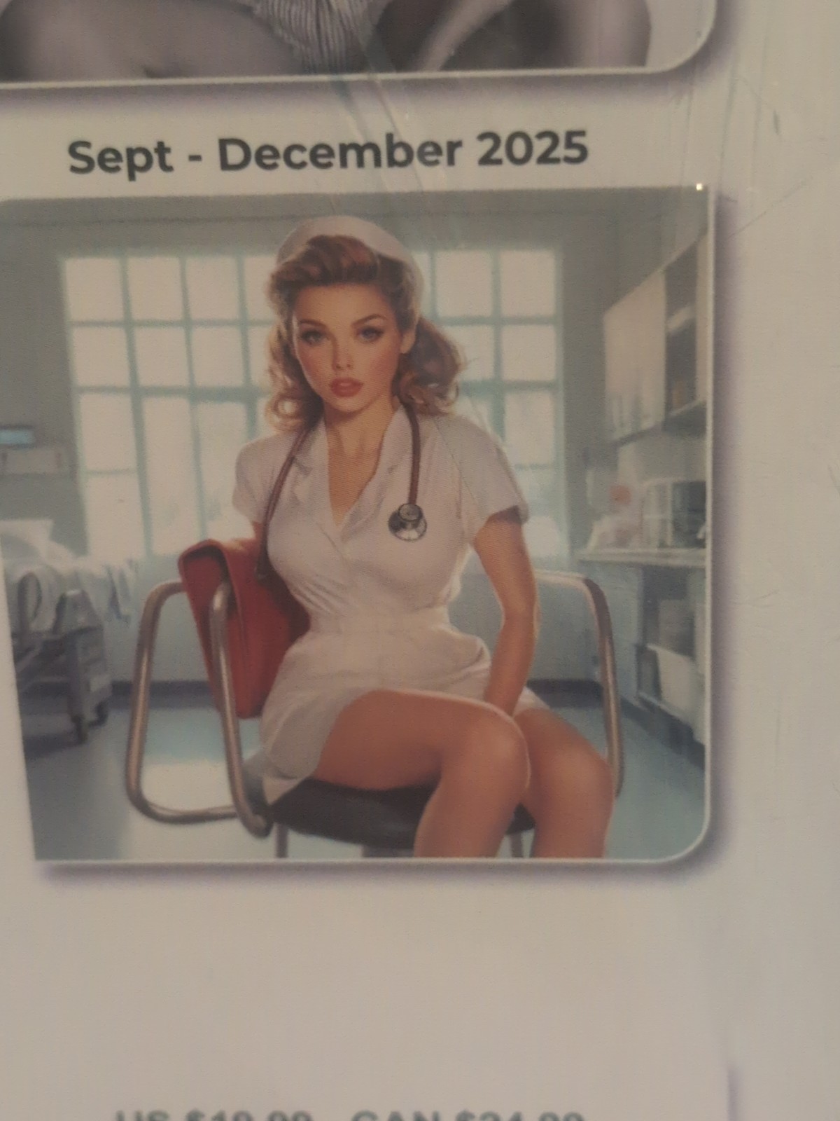 Retro Sexy Vintage Pin Up Girls Calendar 2026 Large 12×24 USA tattoo Shop Art