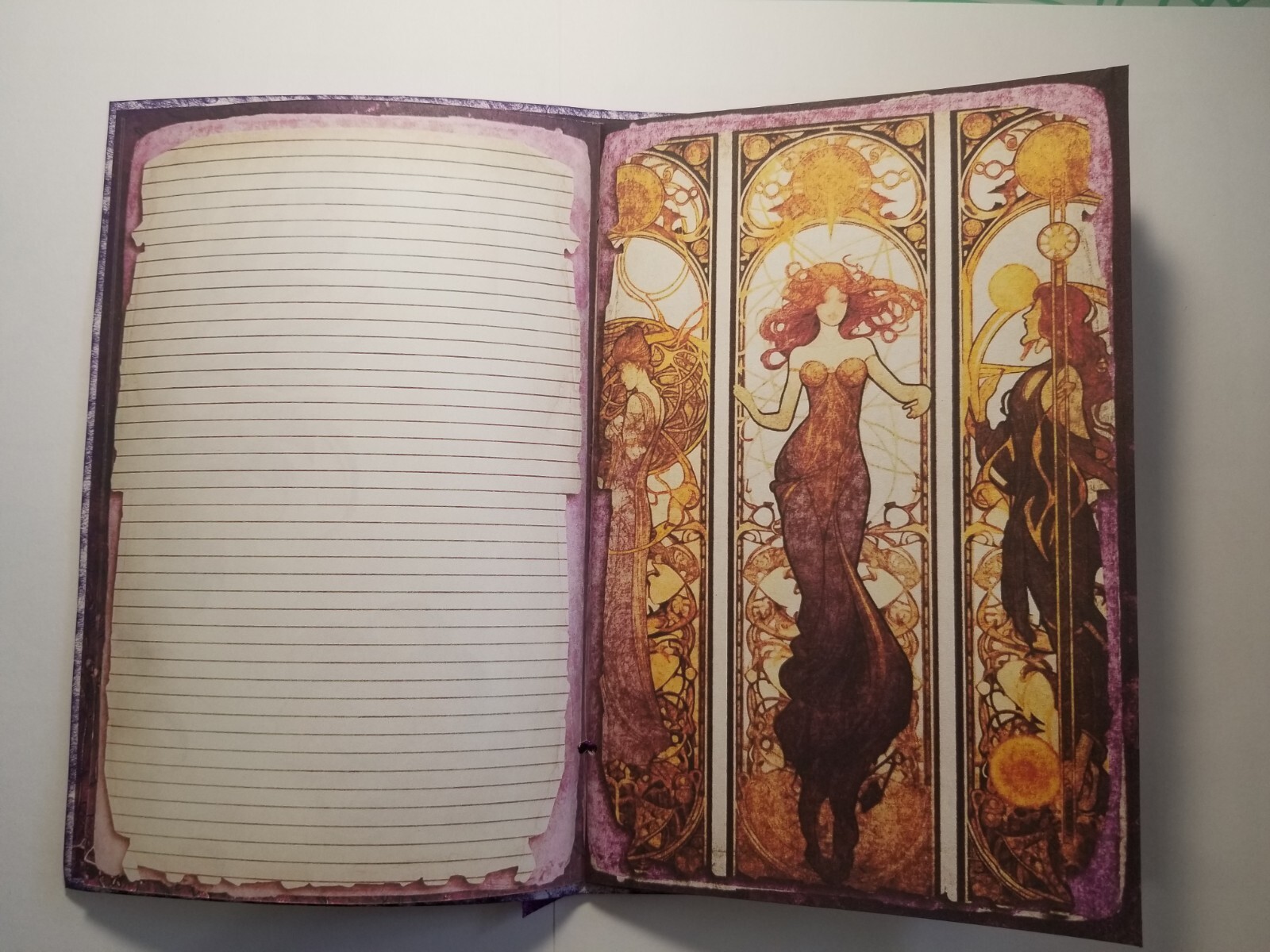 Junk Journal BLANK Booklet “FORTUNE TELLER”, LARGE 6″x9″ 40pg PSYCHIC, TAROT