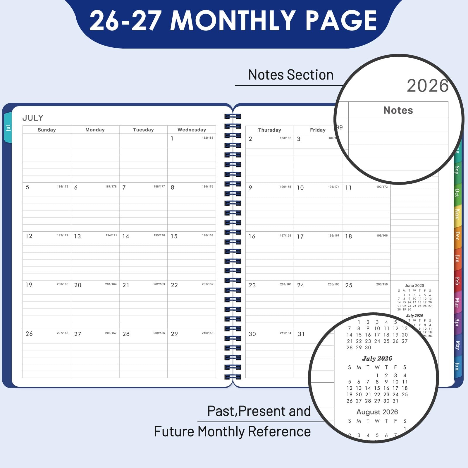 Planner 2026-2027 – Weekly and Monthly Planner 2026-2027 (Jul 2026 – Jun 2027…