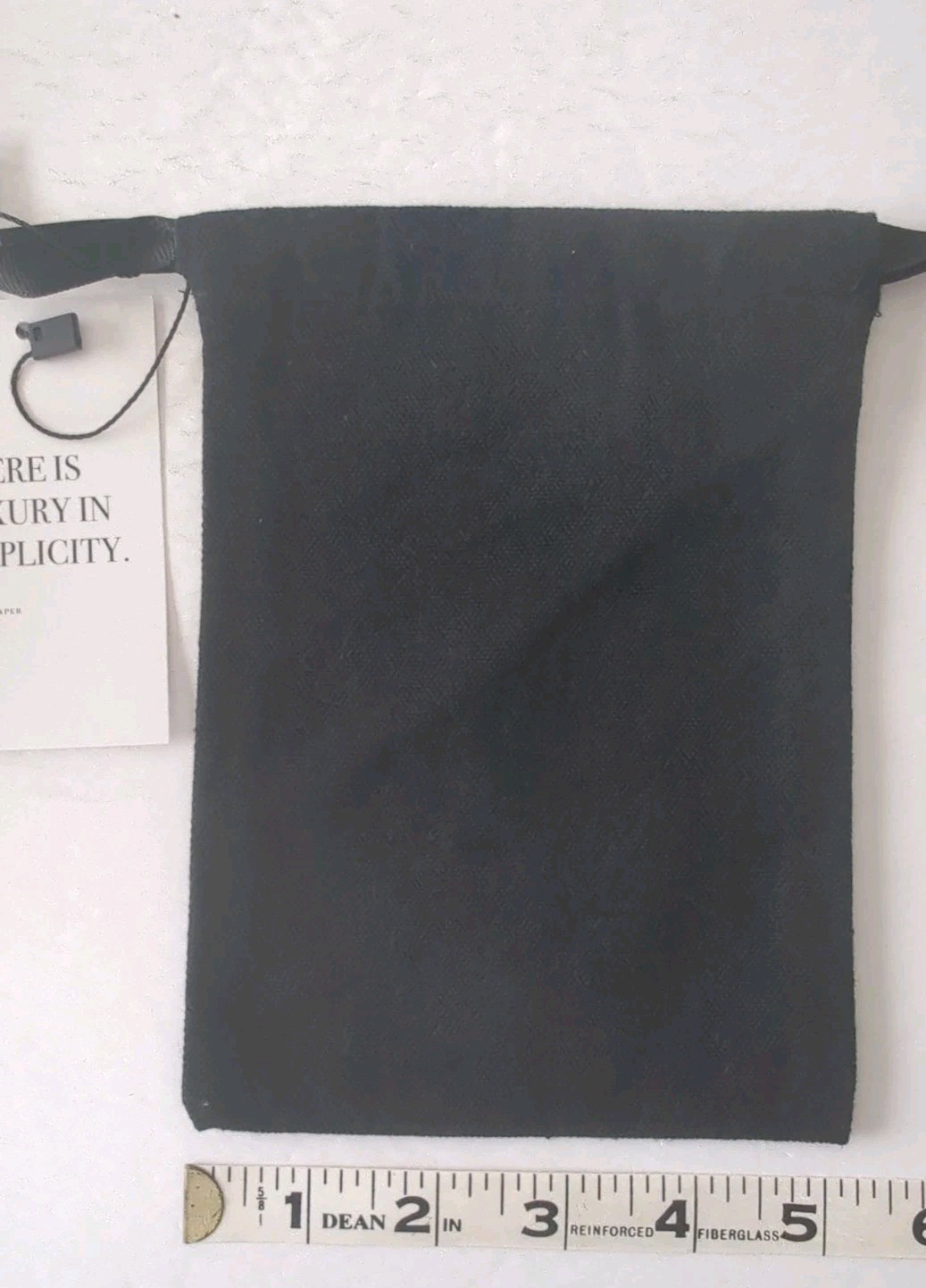 Lot of 2 NWT Cloth & Paper Drawstring Storage Dust Bag Small