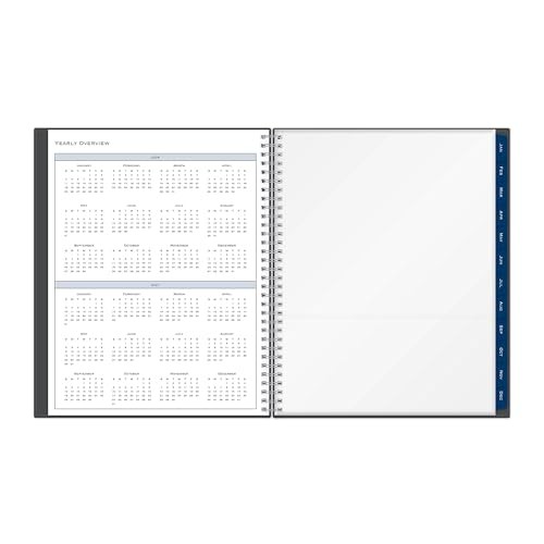 BLUE SKY WEEKLY/MONTHLY PLANNER 8-1/2″ X 11″, 100008-26 – CHARCOAL METALLIC