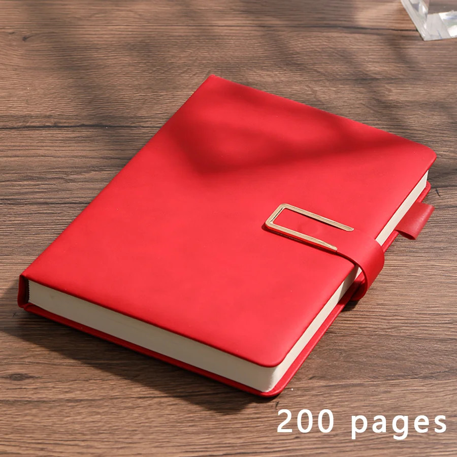 A5 Vintage Leather Notebook Soft Cover Journal 200 Pages Business College