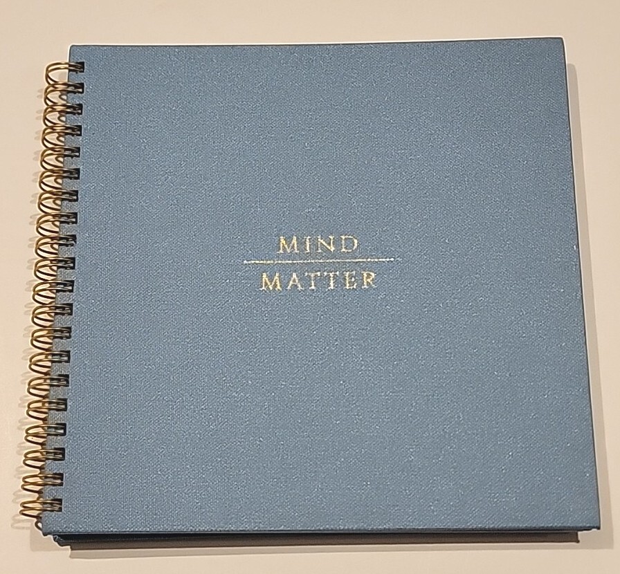 Mind-Matter Goal Achievements-Action-Oriented Journal by Mara Mi Blue Glitter HB