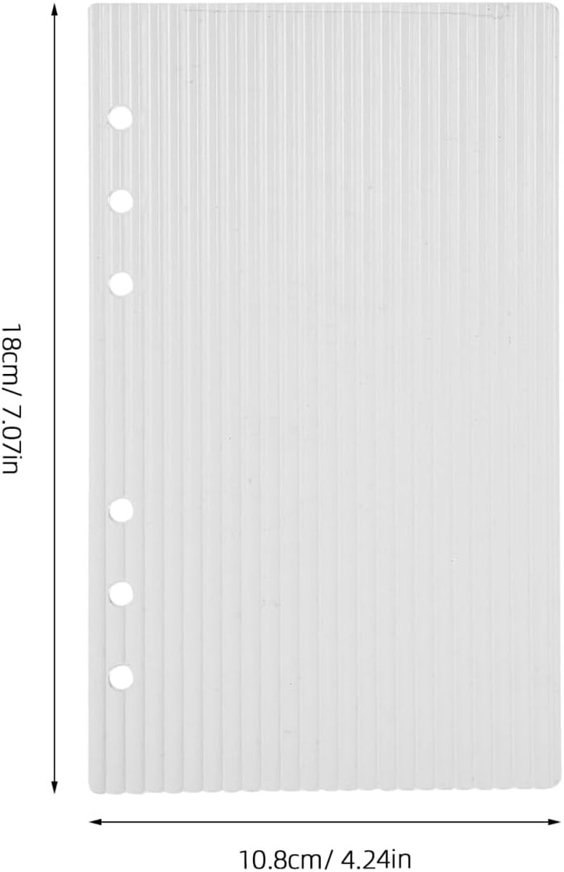 Clear A6 Binder Cover, 6 Ring Transparent Acrylic Planner Protector Shell, Minim