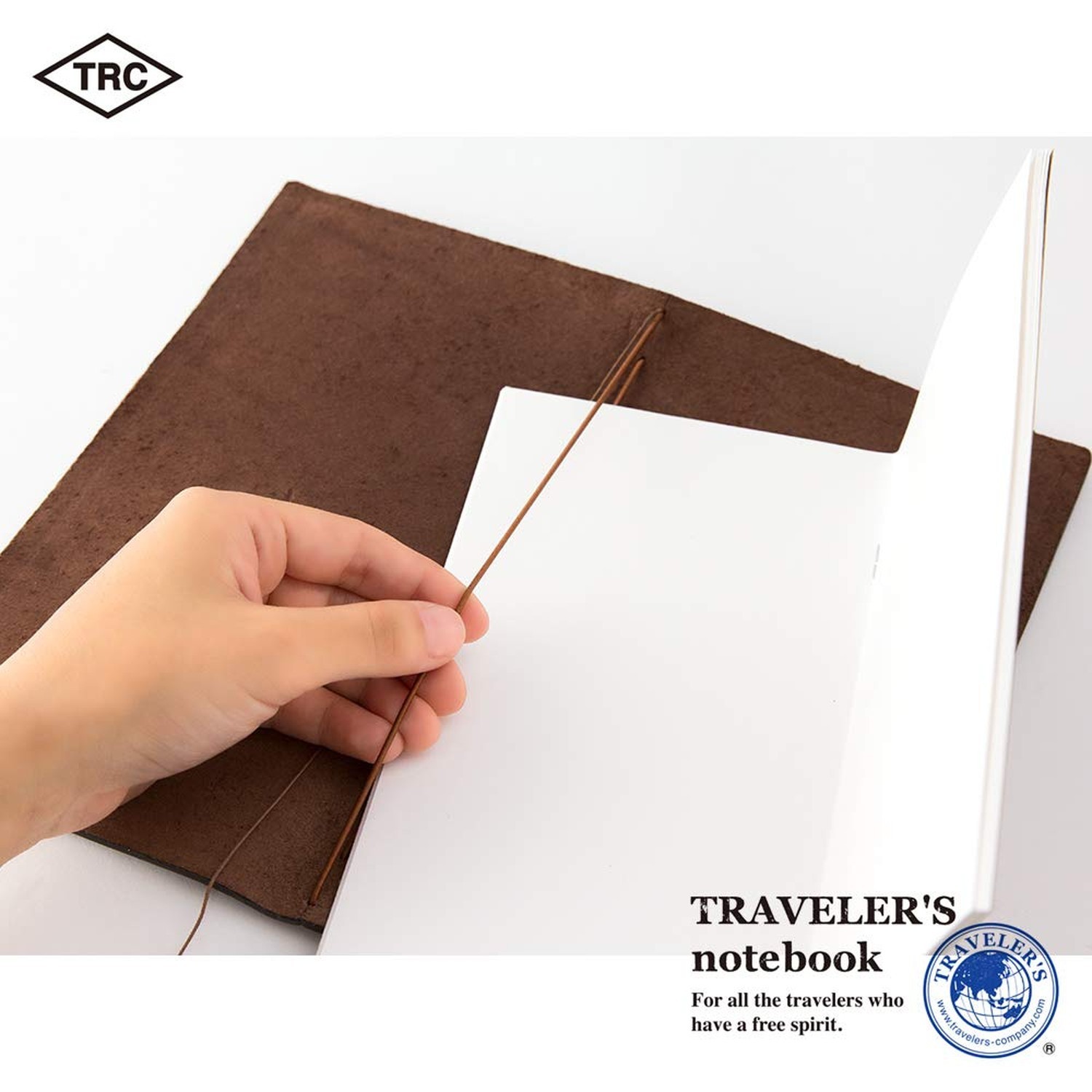 DESIGNPHIL Traveler’s Notebook, Regular Size, Brown 13715006