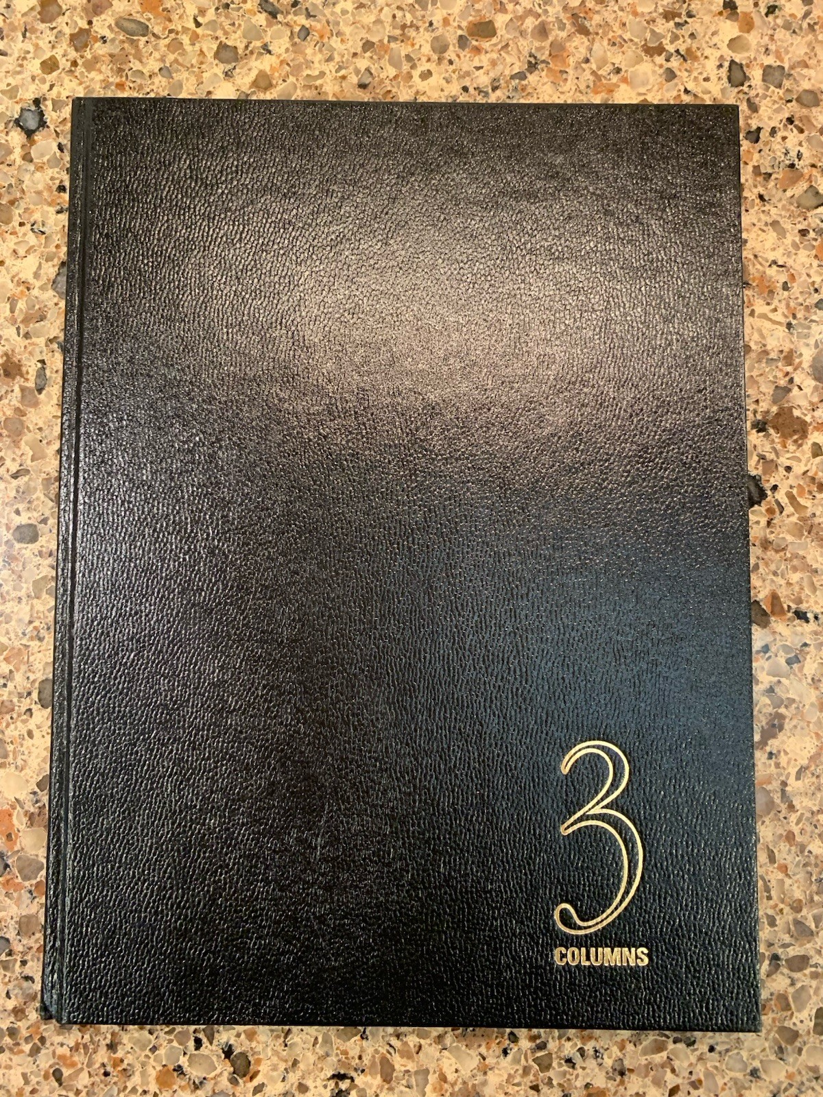 ACCO Brand Wilson Jones 3 Column Record Book 74103 Black Cover 80 Pages NOS