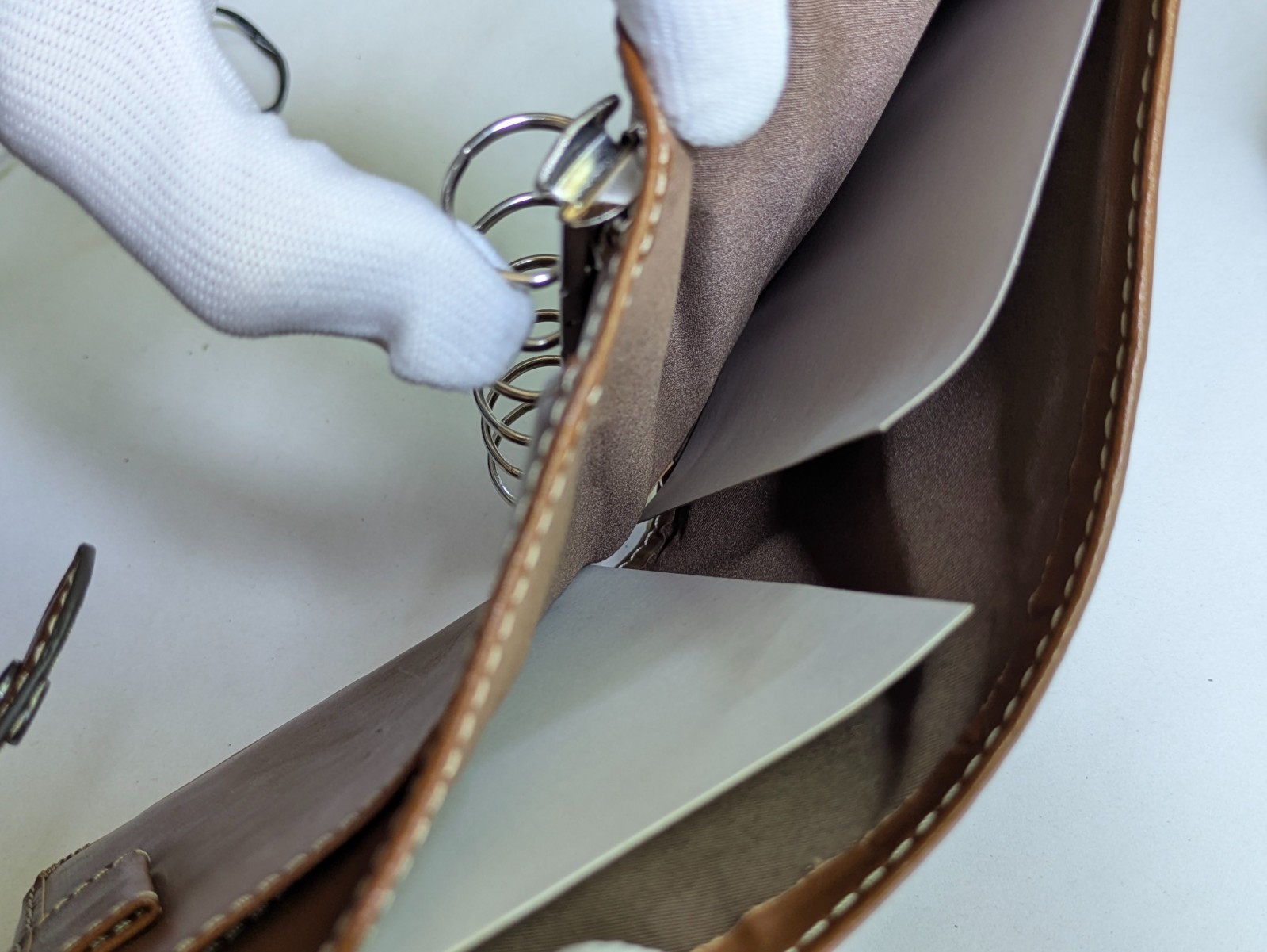 Filofax Malden Ochre Leather Pocket Size 6 Ring Planner Used EUC