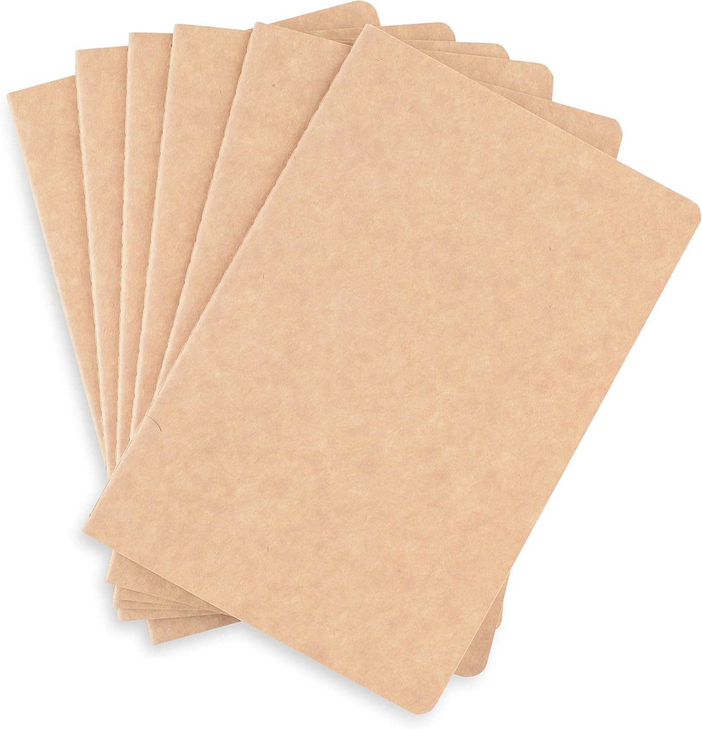 TWONE 15 Packs Kraft Notebook Ruled Pages Brown Cover A5,