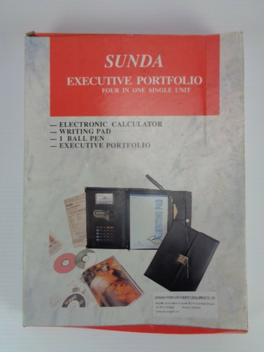 SUNDA Executive Portfolio – Black- FOUR IN ONE SINGLE UNIT (NEW in BOX)