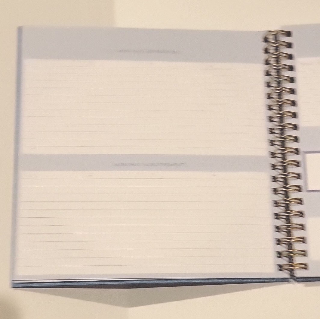 Mind-Matter Goal Achievements-Action-Oriented Journal by Mara Mi Blue Glitter HB