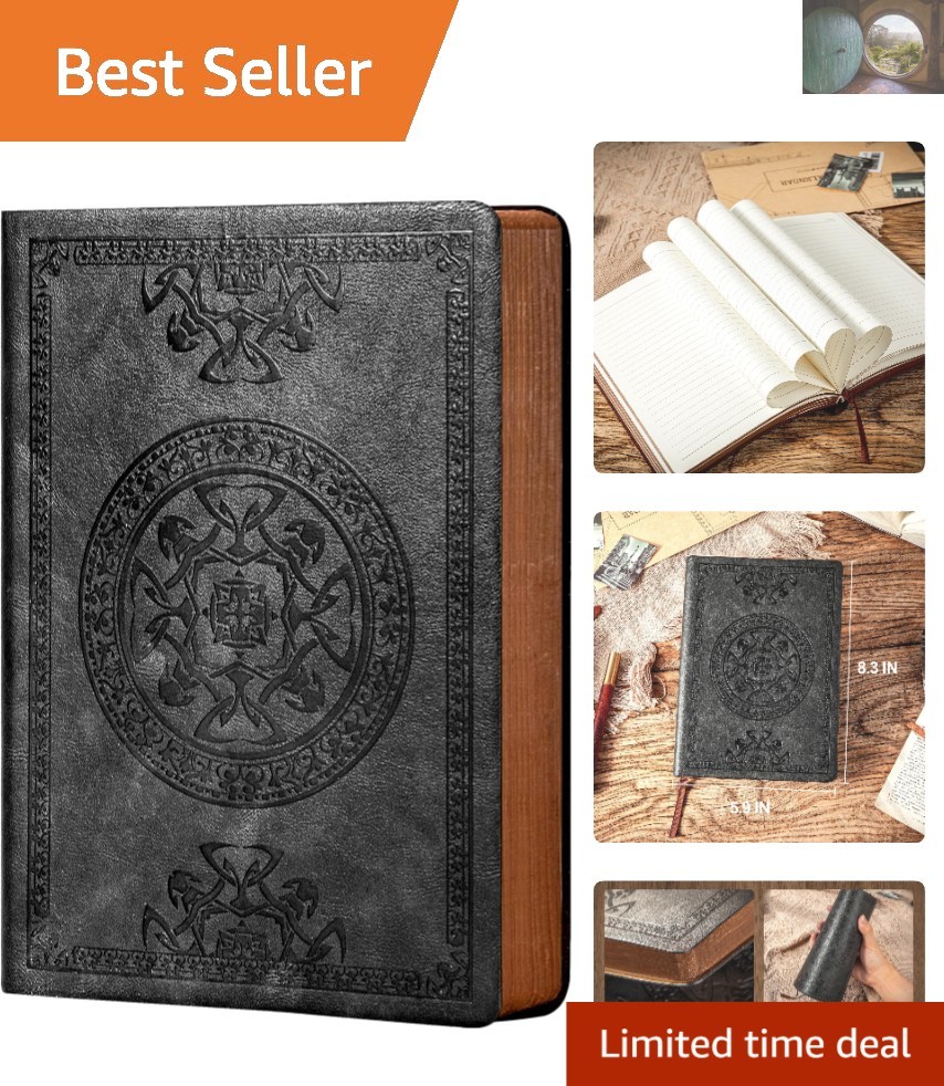 Sophisticated Lined Softcover Notebook for Men – 5.7” x 8.3”, Lay Flat