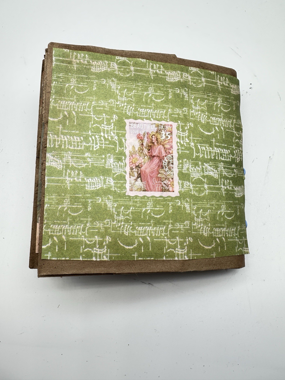 Junk Journal Orange-Ade Titled6x5 Inches With Coffee Dyed Paper For Journaling