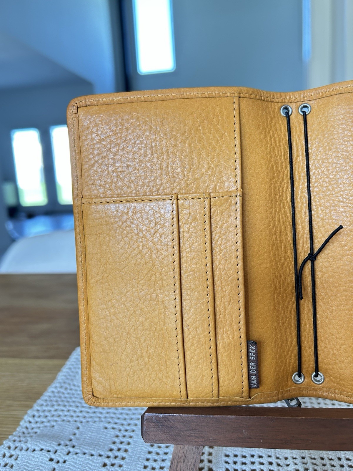 Van der Spek Nomad Junior Pocket Size Travelers Notebook Cover in Janet Yellow